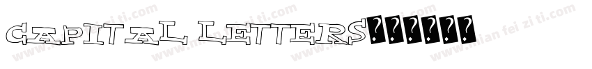 capital letters字体转换